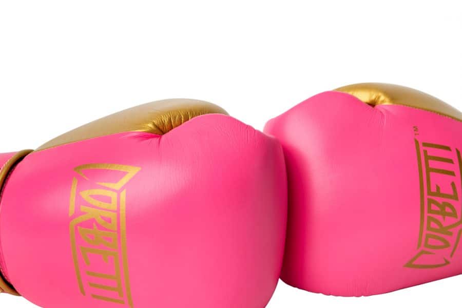PINK DUO A/L MUAY THAI KICKBOXING BOXING GLOVES 